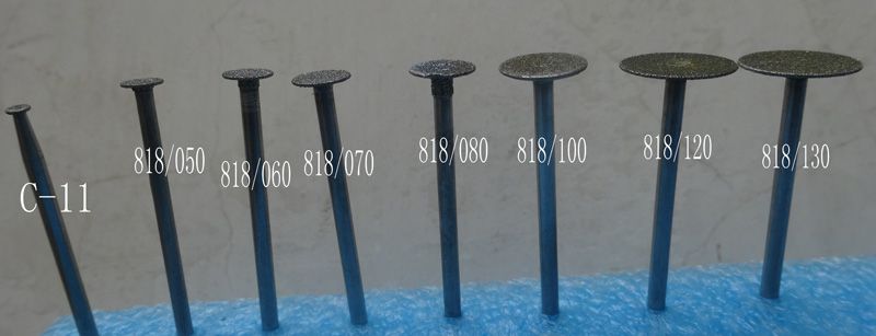 廠家供應(yīng)牙科技工材料綠膠輪帶柄拋光膠片廠用